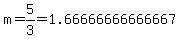 m=5%2F3=1.66666666666667