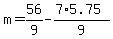 m=56%2F9-%287%2A5.75%29%2F9