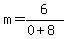 m=6%2F%280%2B8%29