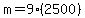 m=9%282500%29