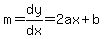 m=dy%2Fdx=2ax%2Bb