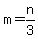 m=n%2F3