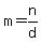 m=n%2Fd