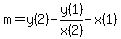 m=y%282%29-y%281%29%2Fx%282%29-x%281%29
