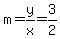 m=y%2Fx=3%2F2