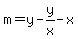 m=y-y%2Fx-x