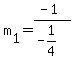 m%5B1%5D+=+%28-1%29%2F%28-1%2F4%29