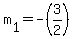 m%5B1%5D+=+-%283%2F2%29