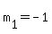 m%5B1%5D+=+-1