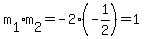 m%5B1%5Dm%5B2%5D=-2%28-1%2F2%29=1