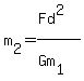 m%5B2%5D=%28Fd%5E2%29%2F%28Gm%5B1%5D%29