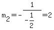 m%5B2%5D=-1%2F%28-1%2F2%29=2