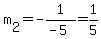 m%5B2%5D=-1%2F%28-5%29=1%2F5