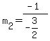 m%5B2%5D+=+%28-1%29%2F%28-3%2F2%29++
