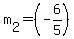 m%5B2%5D+=+%28-6%2F5%29