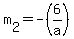 m%5B2%5D+=+-%286%2Fa%29