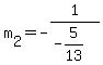 m%5B2%5D+=+-+1%2F%28-5%2F13%29