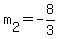 m%5B2%5D+=+-8%2F3