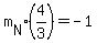 m%5BN%5D%2A%284%2F3%29=-1