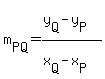 m%5BPQ%5D=%28y%5BQ%5D-y%5BP%5D%29%2F%28x%5BQ%5D-x%5BP%5D%29