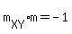 m%5BXY%5D%2Am=-1