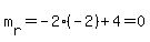 m%5Br%5D=-2%28-2%29%2B4=0
