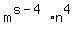 m%5E%28s-4%29%2An%5E4