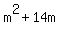m%5E2%2B14m