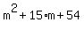m%5E2%2B15%2Am%2B54