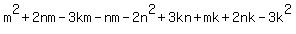 m%5E2%2B2nm-3km-nm-2n%5E2%2B3kn%2Bmk%2B2nk-3k%5E2
