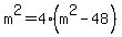 m%5E2=4%28m%5E2-48%29