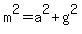 m%5E2=a%5E2%2Bg%5E2