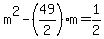 m%5E2-%2849%2F2%29m=1%2F2