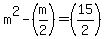 m%5E2-%28m%2F2%29+=%2815%2F2%29