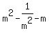 m%5E2-1%2Fm%5E2-m
