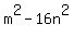 m%5E2-16n%5E2