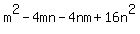 m%5E2-4mn-4nm%2B16n%5E2