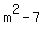 m%5E2-7