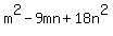 m%5E2-9mn%2B18n%5E2