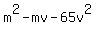 m%5E2-mv-65v%5E2