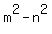 m%5E2-n%5E2