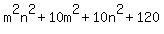 m%5E2n%5E2%2B10m%5E2%2B10n%5E2%2B120