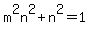 m%5E2n%5E2%2Bn%5E2=1