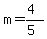 m+=+%284%29%2F%285%29