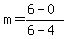 m+=+%286-0%29%2F%286-4%29
