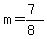 m+=+%287%29%2F%288%29
