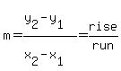 m+=+%28y%5B2%5D+-+y%5B1%5D%29%2F+%28x%5B2%5D+-+x%5B1%5D%29+=+rise+%2F+run+