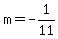 m+=+-1%2F11