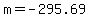 m+=+-295.69