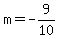 m+=+-9%2F10